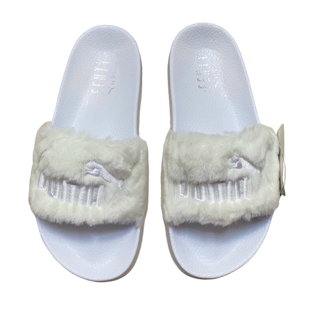 Puma x Fenty Leadcat, White Faux Fur, Size 8, NIB